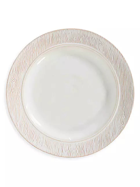 Blenheim Oak Dinner Plate - Whitewash