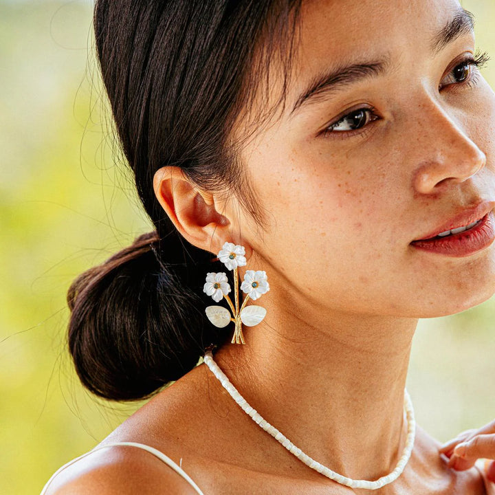 Capucine de Wulf Mermaid Garden Convertible Bouquet Post Earrings