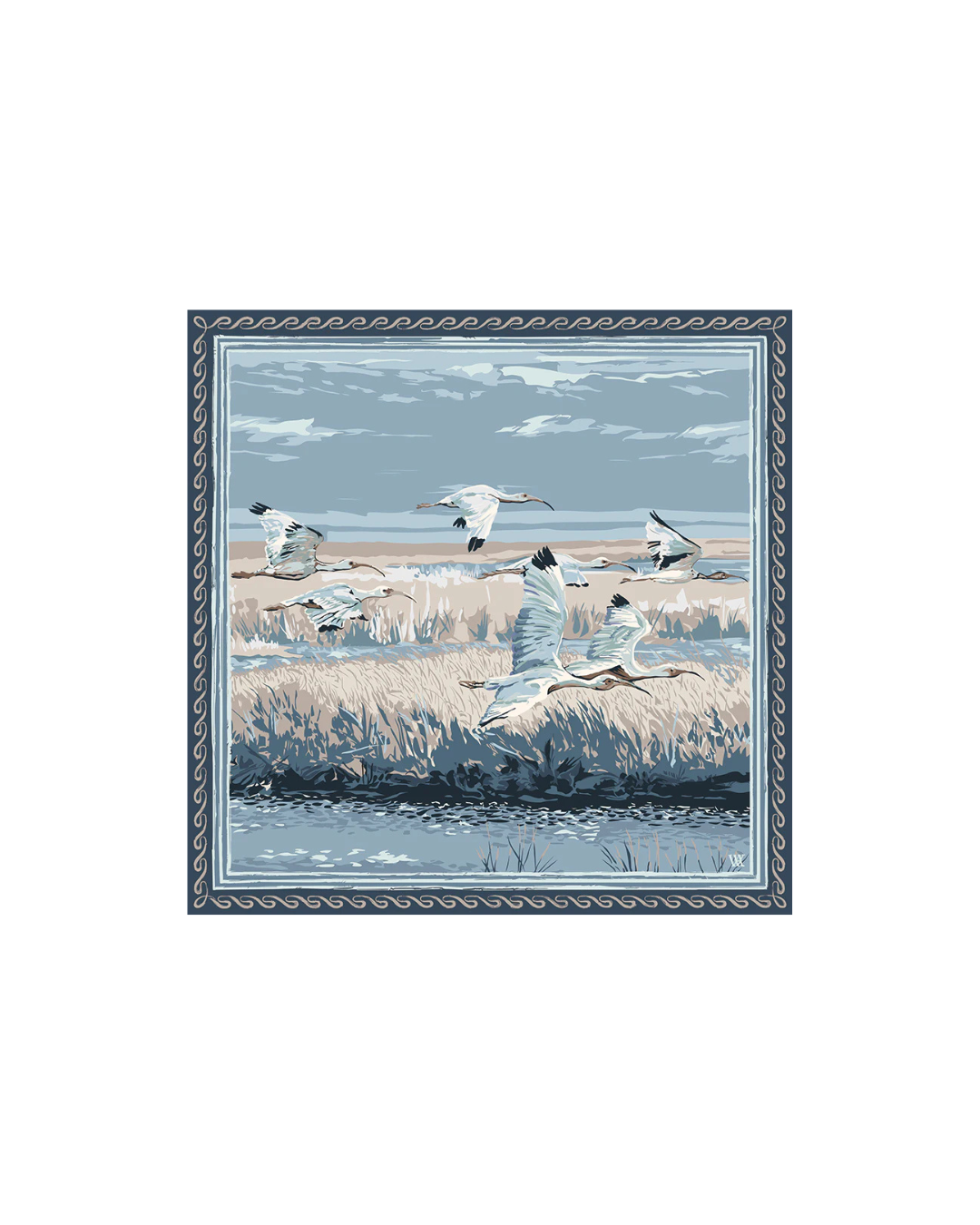 Austin Williams Light Blue Marsh Flyer, 25x25