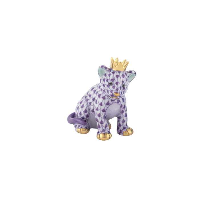 Herend Lion Cub with Crown