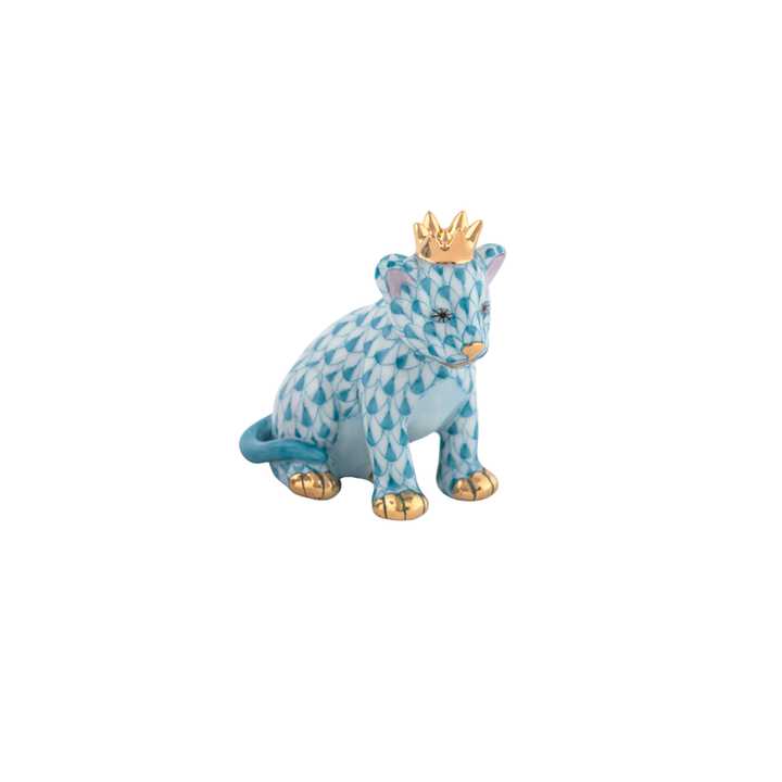Herend Lion Cub with Crown