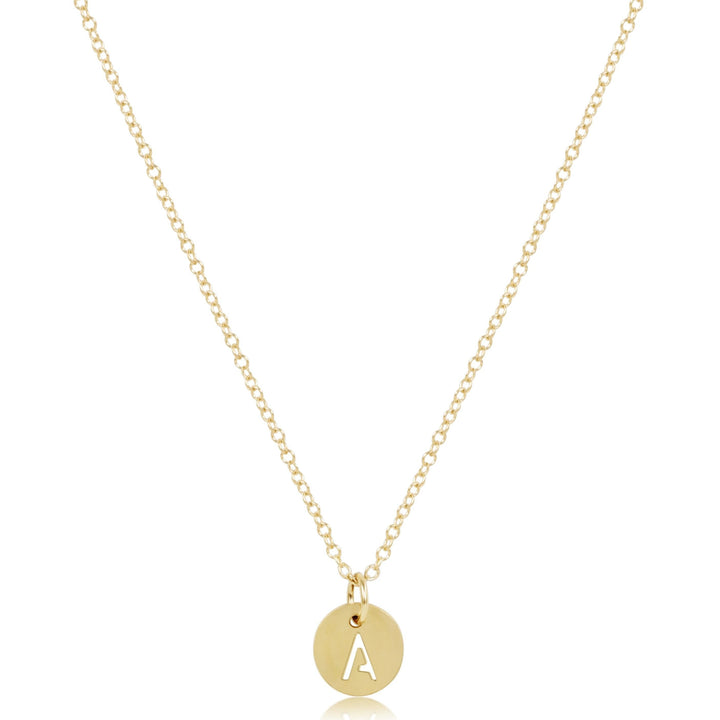 Enewton 16" Necklace Gold - Respect Small Gold Disc