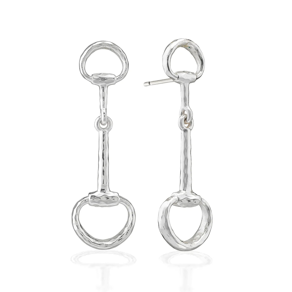 Capucine de Wulf Equestrian Snaffle Bit Earrings, Silver