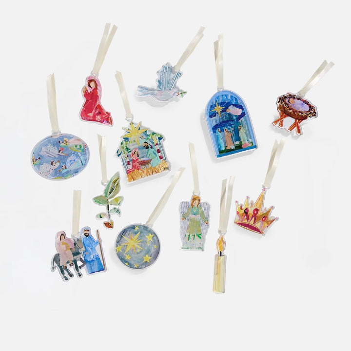 Lauren Dunn Advent Story Set and Acrylic Display Tree