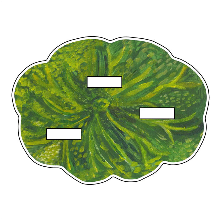 Green Lotus Triple Slot Acrylic Stand