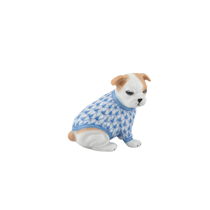Herend Bulldog Puppy, Blue
