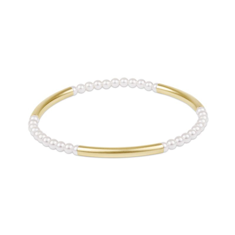 Enewton Bliss Bar Pattern Pearl 3mm Bracelet