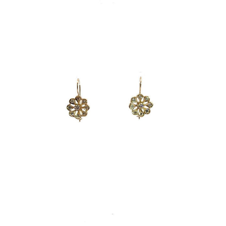14kt Yellow Gold Diamond Earrings .72ct