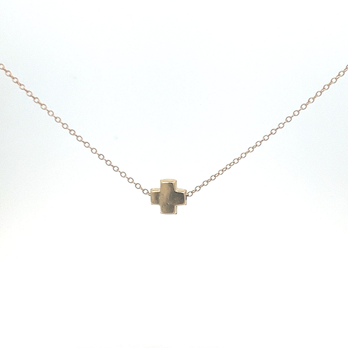16" Necklace Gold - Signature Cross Gold
