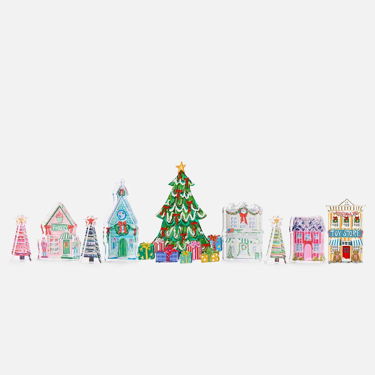 Lauren Dunn Mini Christmas Village Set