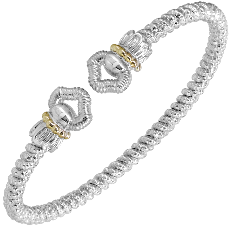 VAHAN 3MM Open Band Bracelet, No Diamonds