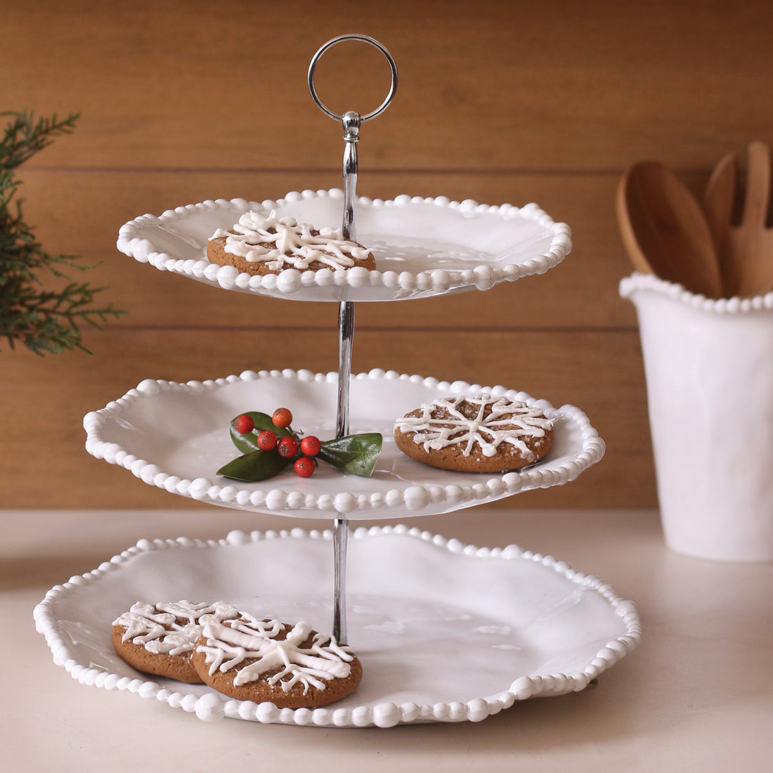 Beatriz Ball VIDA Alegria Triple Tiered Server (White)