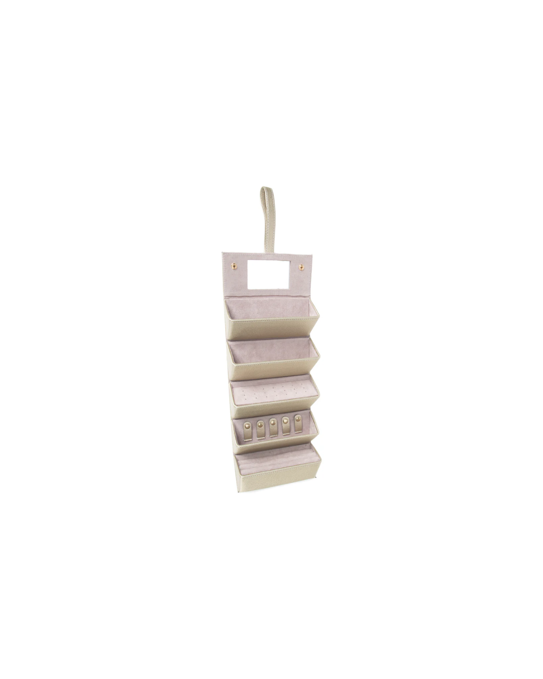 Leah 5 Eyewear & Jewelry Case, Gold