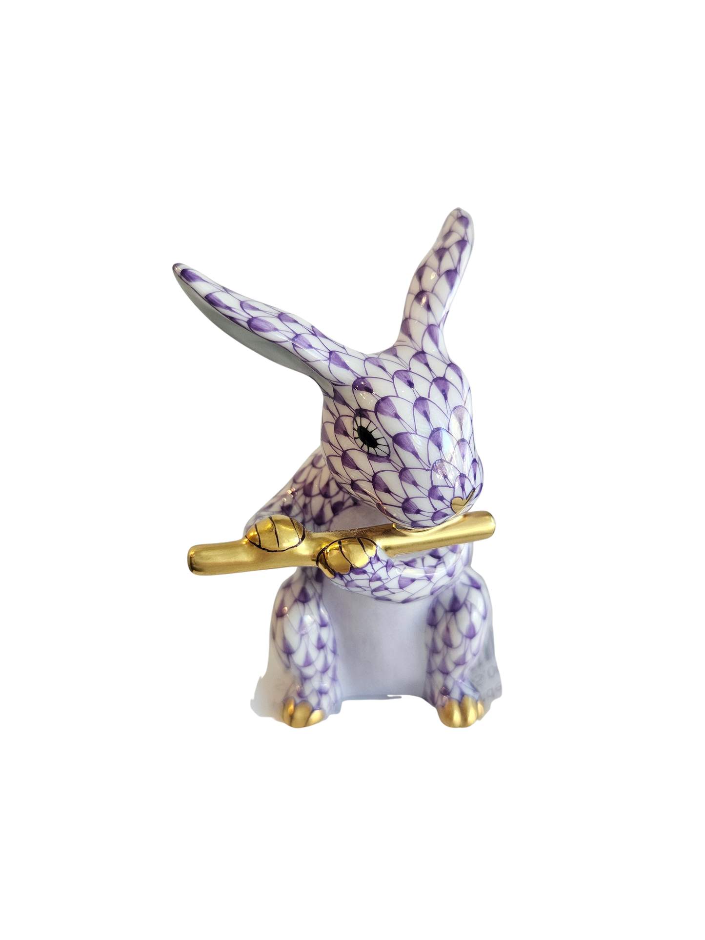 Herend Flute Bunny, Lavender