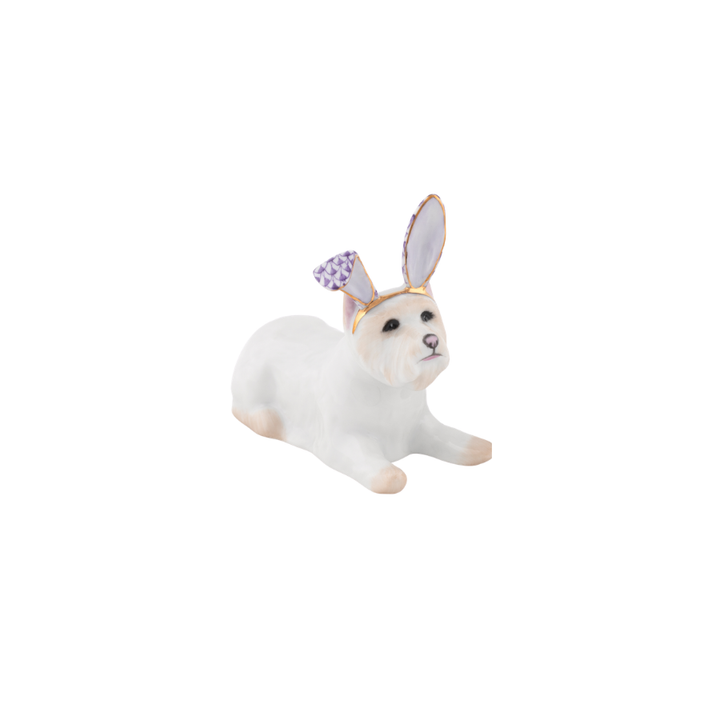 Herend Westie with Bunny Ears