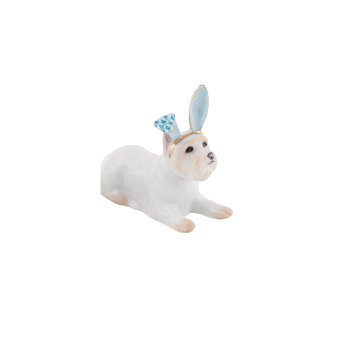 Herend Westie with Bunny Ears