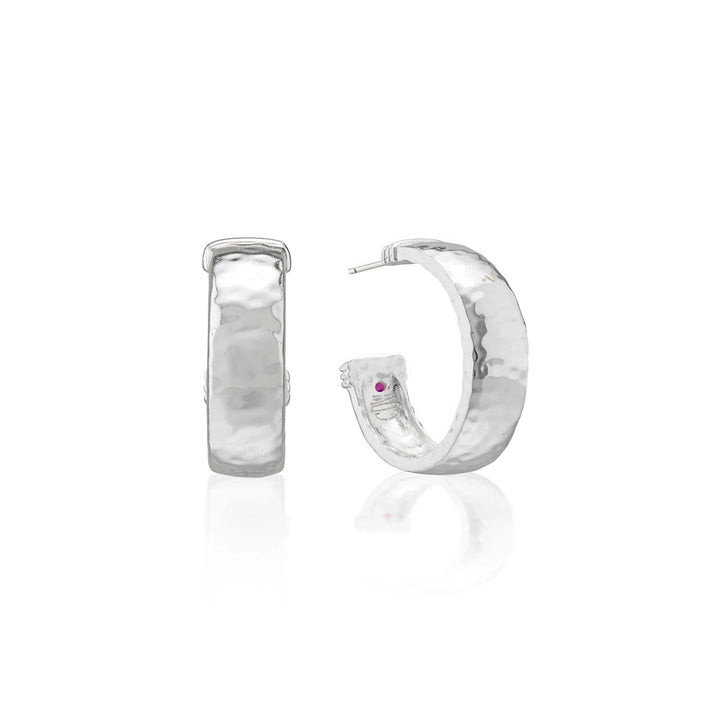 Capucine de Wulf Cleopatra Classic Hoop Earrings, Silver