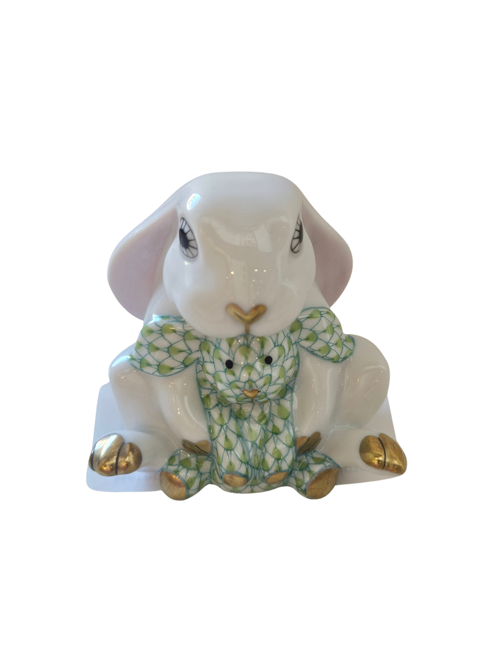 Herend Bunny & Lovey, Key Lime