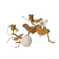 Juliska Forest Walk Pumpkin & Vine Candlestick Holder - Gold