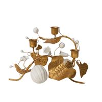 Juliska Forest Walk Pumpkin & Vine Candlestick Holder - Gold