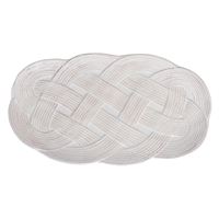 Le Panier Mystic Knot 15" Hostess Tray - Whitewash