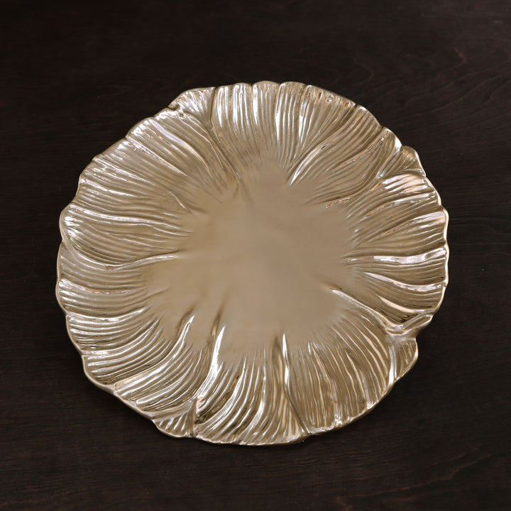 Beatriz Ball SIERRA MODERN Poppy 13" Plate (Gold)