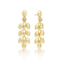 Capucine de Wulf Golden Laurel Dangle Earrings - Gold