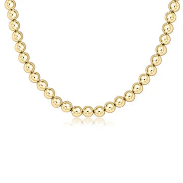 15" Choker Classic Gold 8mm Bead