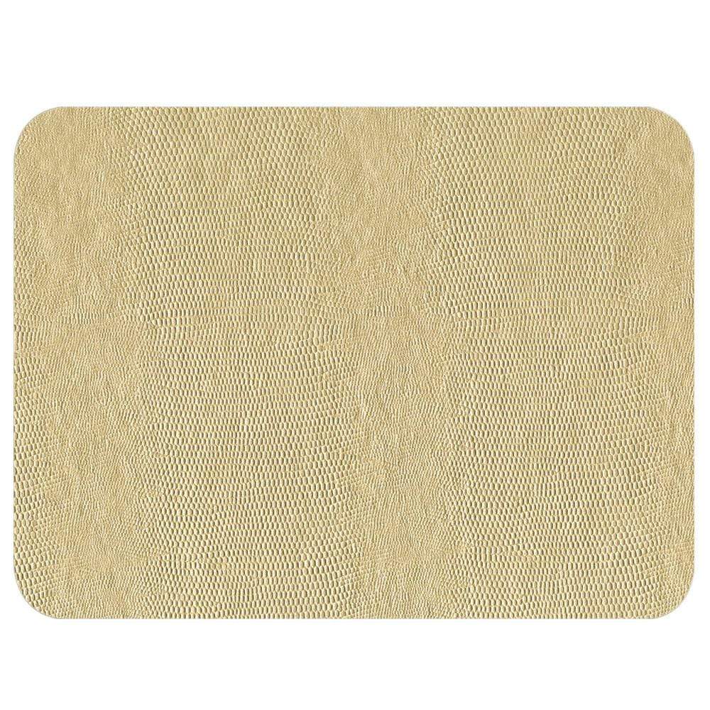 Caspari Lizard Felt-Backed Placemat in Platinum