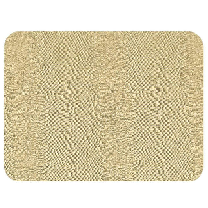 Caspari Lizard Felt-Backed Placemat in Platinum