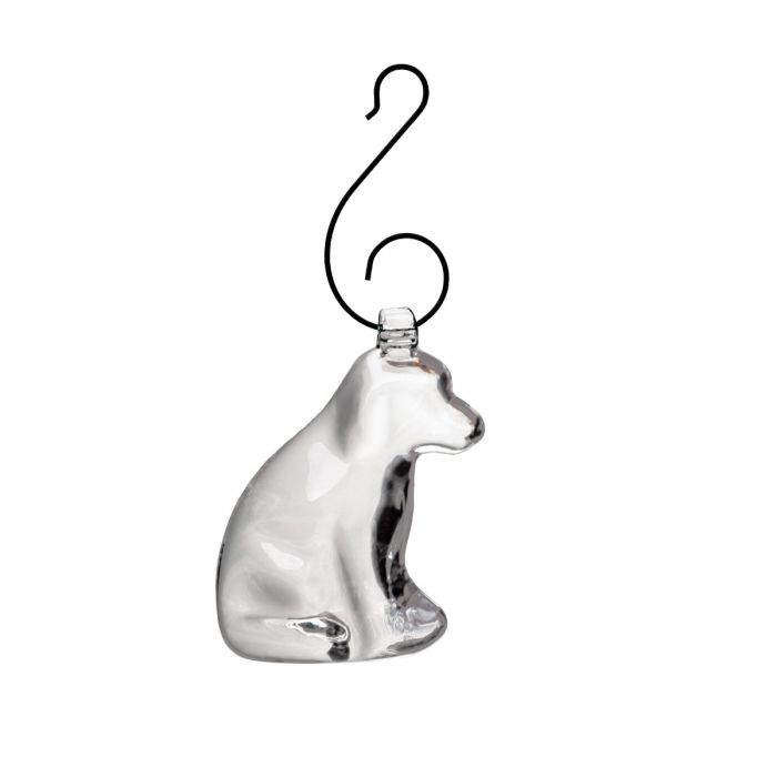 Simon Pearce Puppy Ornament