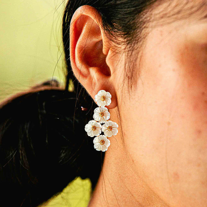 Capucine de Wulf Mermaid Garden Floral  Petite Earrings