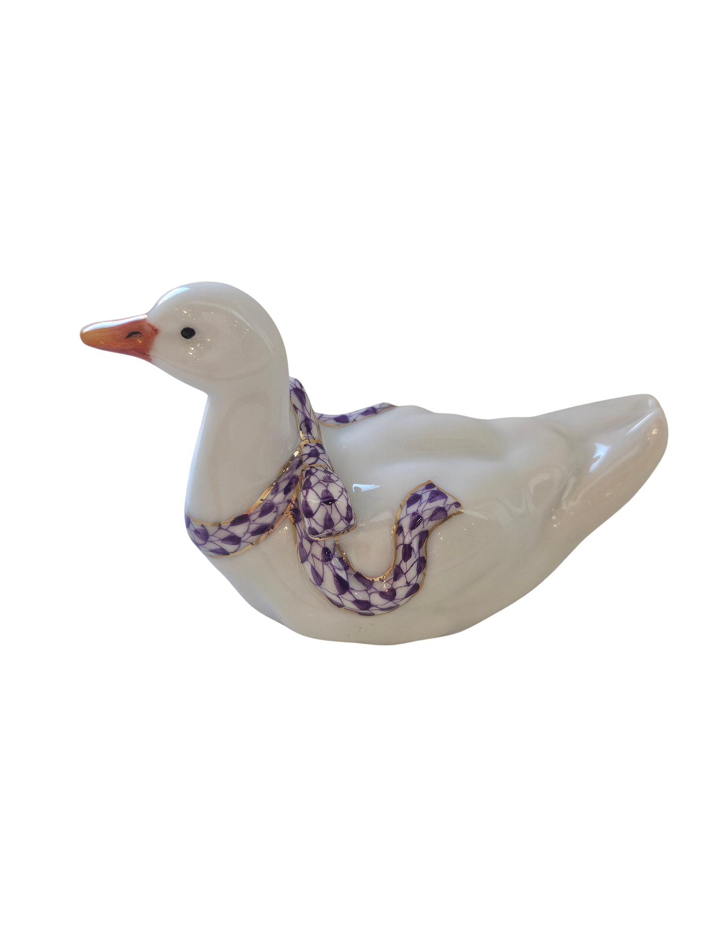 Herend Sitting Duck, Lavender