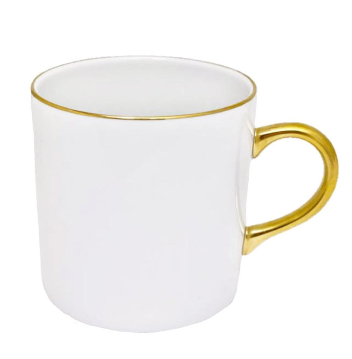 Anna Weatherly Antique Mug White and Gold