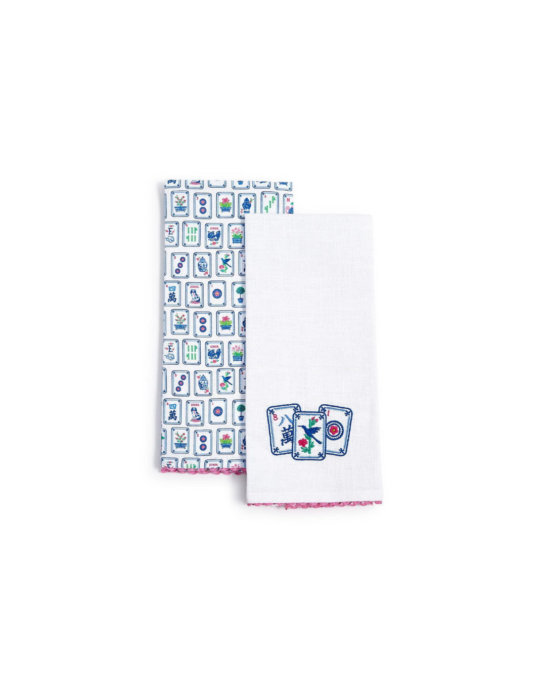 Mahjong Dish Towels, Set of 2