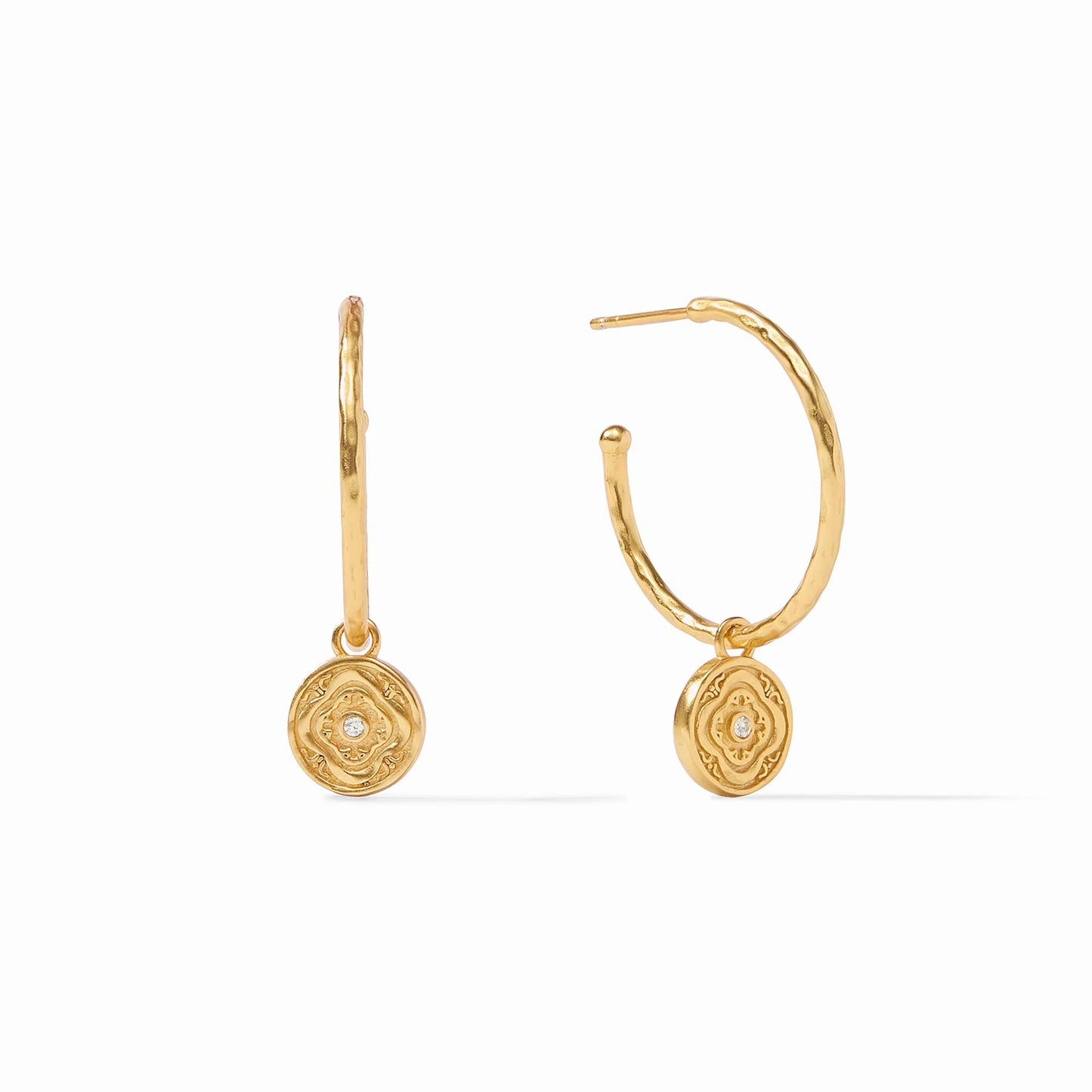 Julie Vos Astor Hoop and Charm Earrings