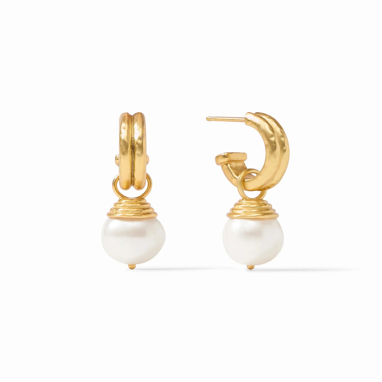 Julie Vos Astor Pearl Hoop and Charm
