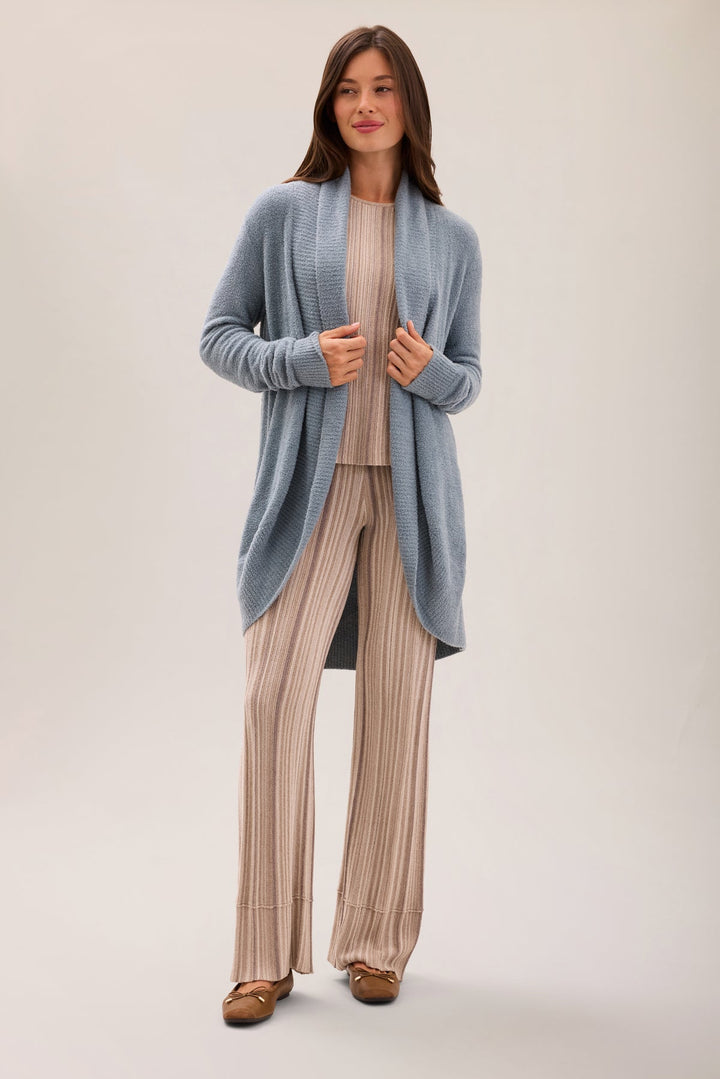 Barefoot Dreams CozyChic Lite Circle Cardigan - Blue Aura