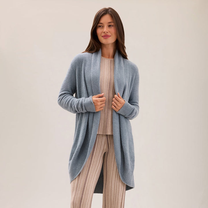 Barefoot Dreams CozyChic Lite Circle Cardigan - Blue Aura