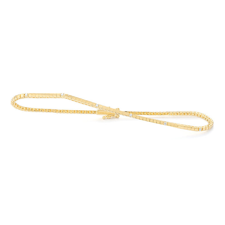 14K Diamond Tennis Bracelet 0.10 ctw
