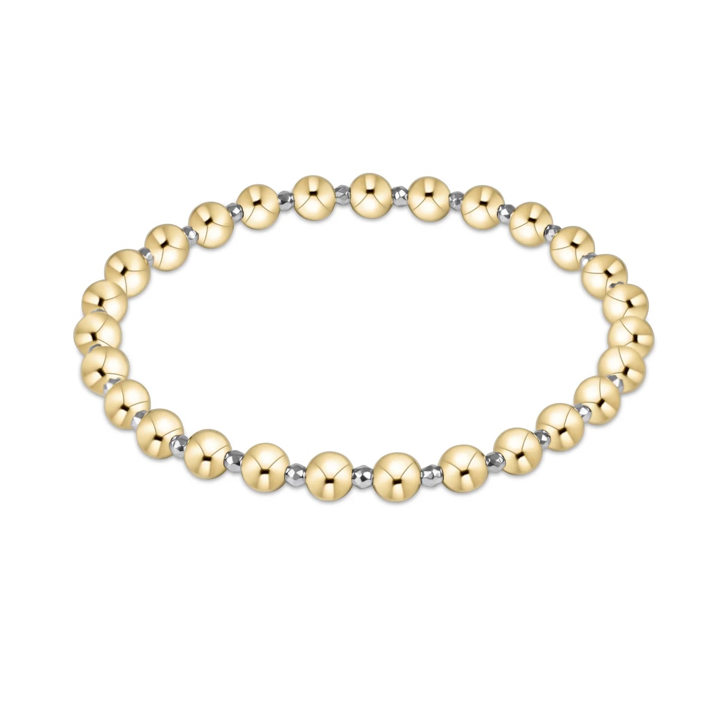 enewton Faceted Hematite - Grateful Pattern 5mm Bead Bracelet