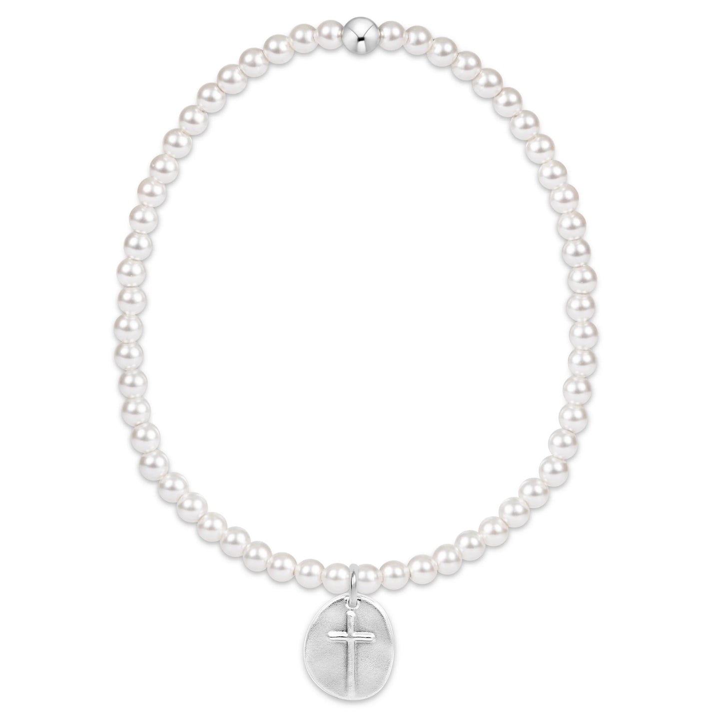Enewton Classic Pearl 3mm Bracelet - Inspire Small Sterling Disc