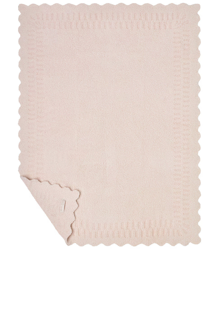 Barefoot Dreams CozyChic Cotton Seashell Texture Stroller Blanket