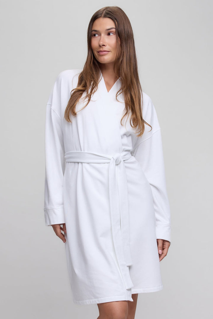 Barefoot Dreams Brushed Luxe Lounge Robe - Sea Salt