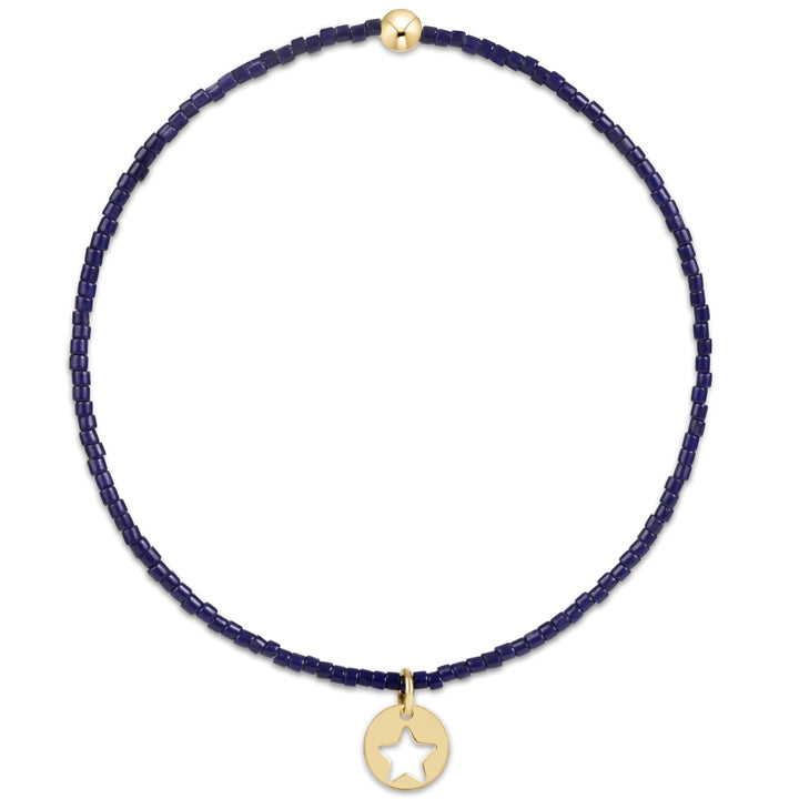 Enewton Hope Classic Bracelet - Navy - Star Small Gold Disc