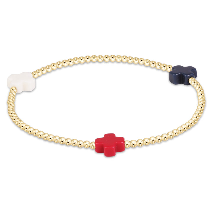 Enewton Signature Cross Gold Bracelet - Firecracker