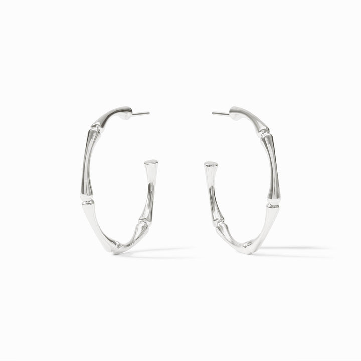 Julie Vos Bamboo Hoop - Silver