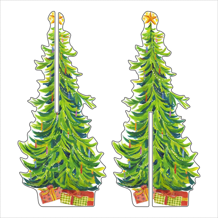 Kimberly Hodges Brewer Spruce 2 Piece Acrylic Tree
