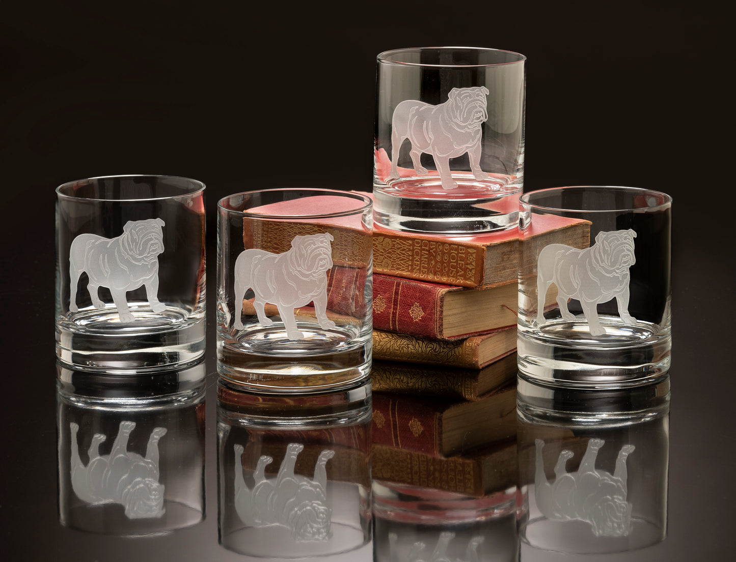 Crystal Double Old Fashion Glasses
