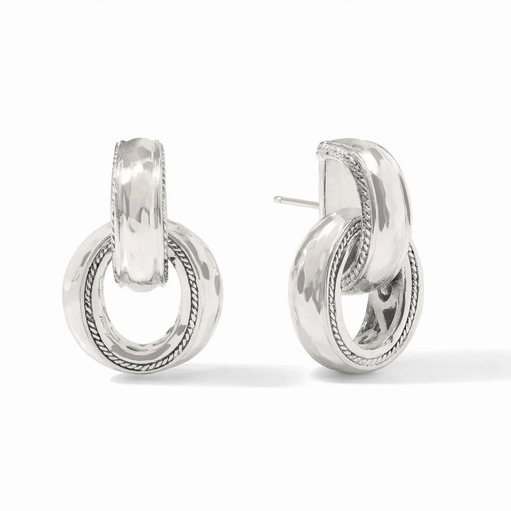 Julie Vos Cannes Doorknocker Earring - Silver